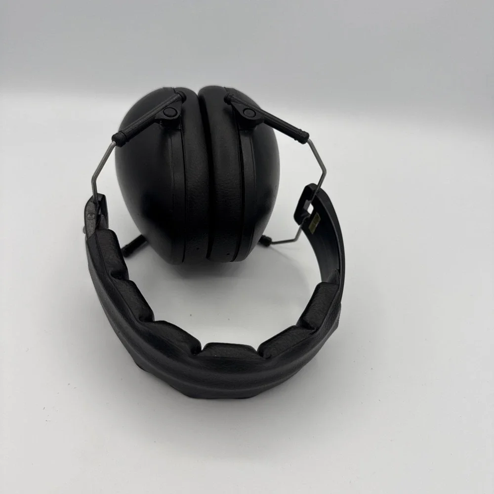 Walker's Pro Low Profile Passive Folding Muffs, Lightweight, Black